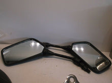 Black Scooter Mirror Set 5/16"-8mm Post & 3 1/2" X 5 1/2" Mirror