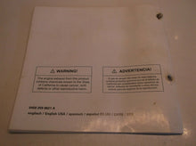 STIHL FS100 RX Weed Eater Operators Owners Manual JJ1