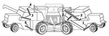 220040A2 Shaft Auger Connecting Fits Case-IH:1660,1680,2144,2166,2188,2344,