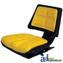T110YL Seat, Universal W/Trapezoid Back, Yellow Fits: Hesston, John Deere
