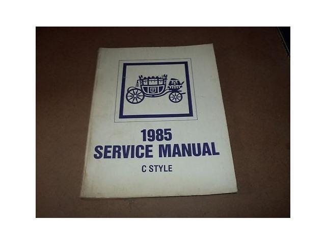 1985 Fisher Electra Deville 98 Body Service Manual