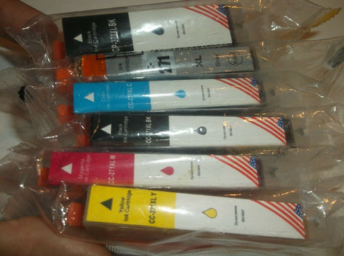 (6) CP-270XL CC-271XL Ink Cartridges Black Cyan Gray Magenta Yellow