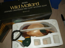 Avon Vintage Wild Mallard Ceramic Organizer And Clint Shower Soap