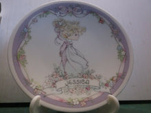 ENESCO 1991 Precious Moments Personalized Plate With Name & Stand (Jessica)