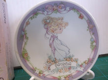 ENESCO 1991 Precious Moments Personalized Plate With Name & Stand (Patricia)