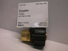 AP31082 Pressure Washer Coupler 4500 Max PSI 3/8" F-NPT to F-M22 719-643