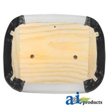 388546R91-5 Bottom Cushion Wood White/Black Vinyl Fits International Harvester