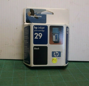 (1) HP 29 Black Ink Cartridge DG2