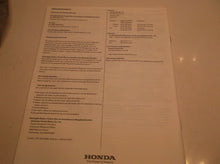 Honda Engines GX240/270/340/390 Owners Manual (English French Spanish) JJ1