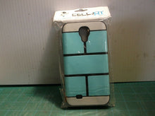 CellJoy i9500/S4 Cell Phone Case Black/ Light Blue