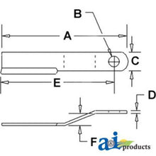 464BH Blade Rotary Cutter CCW Fits Bush Hog