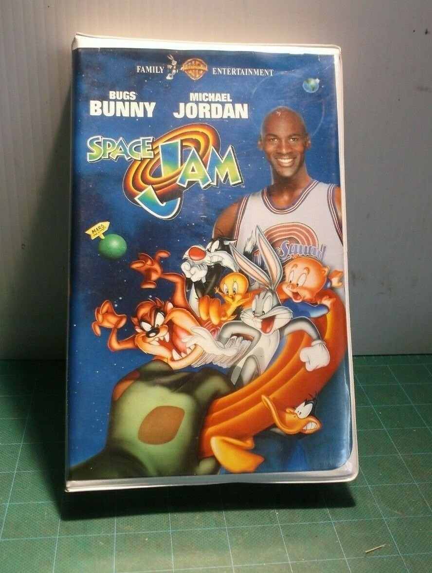 SPACE JAMS Looney Toons Michael Jordan & Bugs Bunny WB VHS