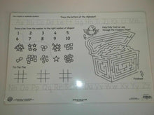 Personalized Boys Name Placements with Dry Erase Games On Back - "Luis"