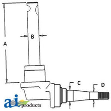 51700DE Spindle RH Fits International Harvester