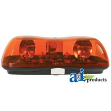 VLC2096 Rotating Beacon, Amber, Dual Bar, Bolt Mount