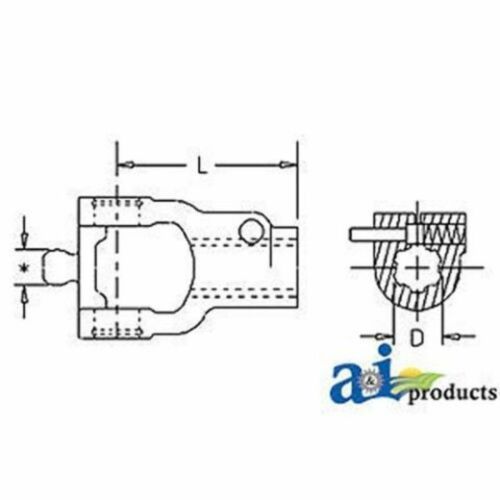 141026267 Tractor Yoke Quick Disconnect Push Pin Fits Comer V Series: Type 60 CV