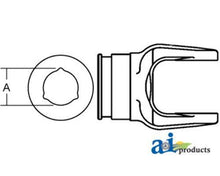 87517829 Inner Tube Yoke Free Rotation #8 Fits Ford