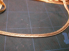 10 24" Herringbone Gold Tone Costume Necklaces