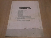 Kubota Diesel Engine Operators Manual D1403-E D1503-E D1703-E V1903-E V2003-TE