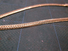 7 Finishing Touches Gold Tone Costume 18" Herringbone Necklaces