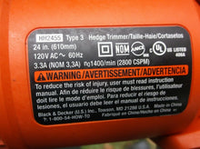 Black & Decker HH2455 Hedge Trimmer w/ Rotating Handle 24" 120V - 60Hz Type 3