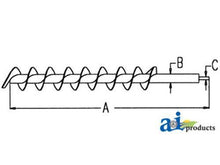 AH143729 Auger Horizontal Unloading Fits John Deere Combine