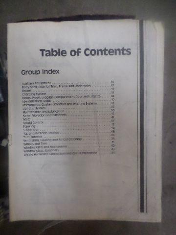 1989 Ford Tempo Topaz Electrical manual OEM