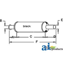 AR30190 Muffler Fits John Deere