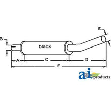 AT14167 Muffler Fits John Deere