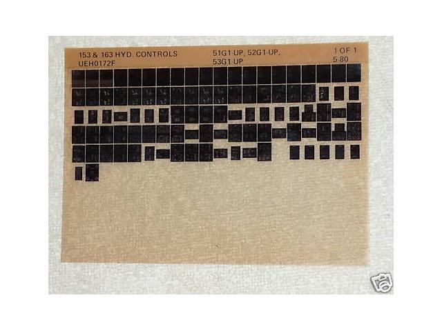 Caterpillar Parts Manual 153 163 Hyd Control Microfiche