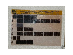 Hyster C200B C210A Compactor Parts Manual Microfiche