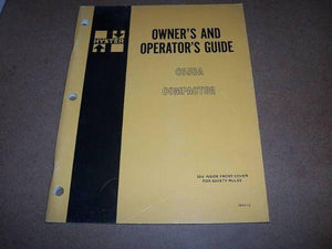 Hyster C530A Compactor Owners Operators Manual