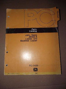 John Deere JD302-A Loader and Backhoe Loader Parts Catalog