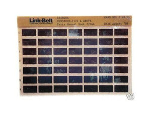 Linkbelt LS5800A Excavator Parts Manual Microfiche
