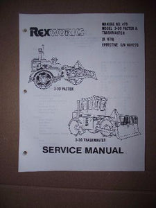 Rex Works Manual No. 479 Pactor & Trashmaster Model 3-30 Service Manual