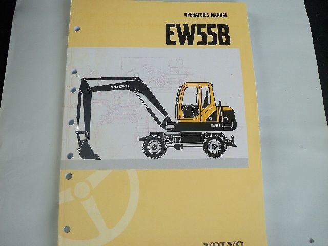 Volvo Excavator Operator's  Manual For EW55B