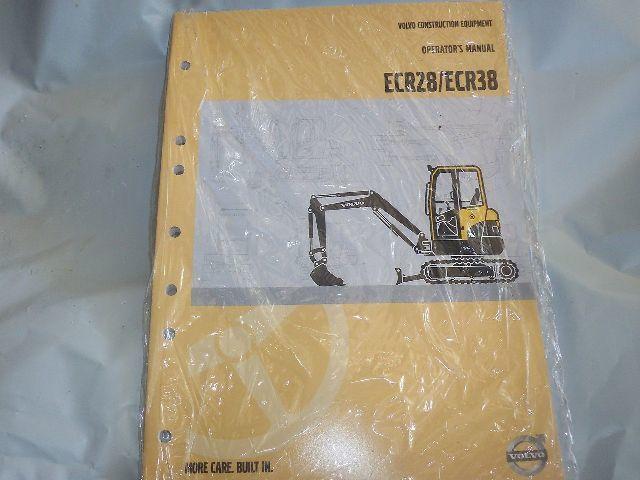 Volvo Excavator Operator's Manual For ECR28/ECR38