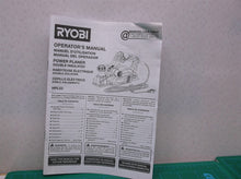 Ryobi Power Tool HPL52 Hand Planer Manual Only