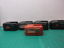 Lot Of 5 Milwaukee 18 Volt Nicad Batteries For Cores Or Salvage