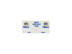 MM03 NAPA Gold Oil Change "Next Service Due" Decals 200PK
