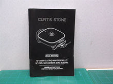 Curtis Stone 12" Dura Electric non Stick Skillet Manual Only