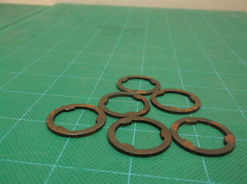 (6) 3 Spline Washers ~20mm id 25mm od For Chinese ATV Dirt Bike Motorcycle