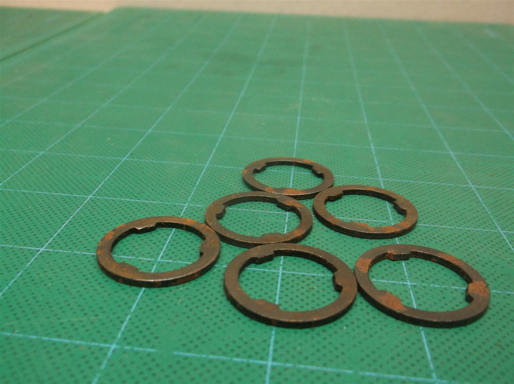 (6) 3 Spline Washers ~20mm id 25mm od For Chinese ATV Dirt Bike Motorcycle