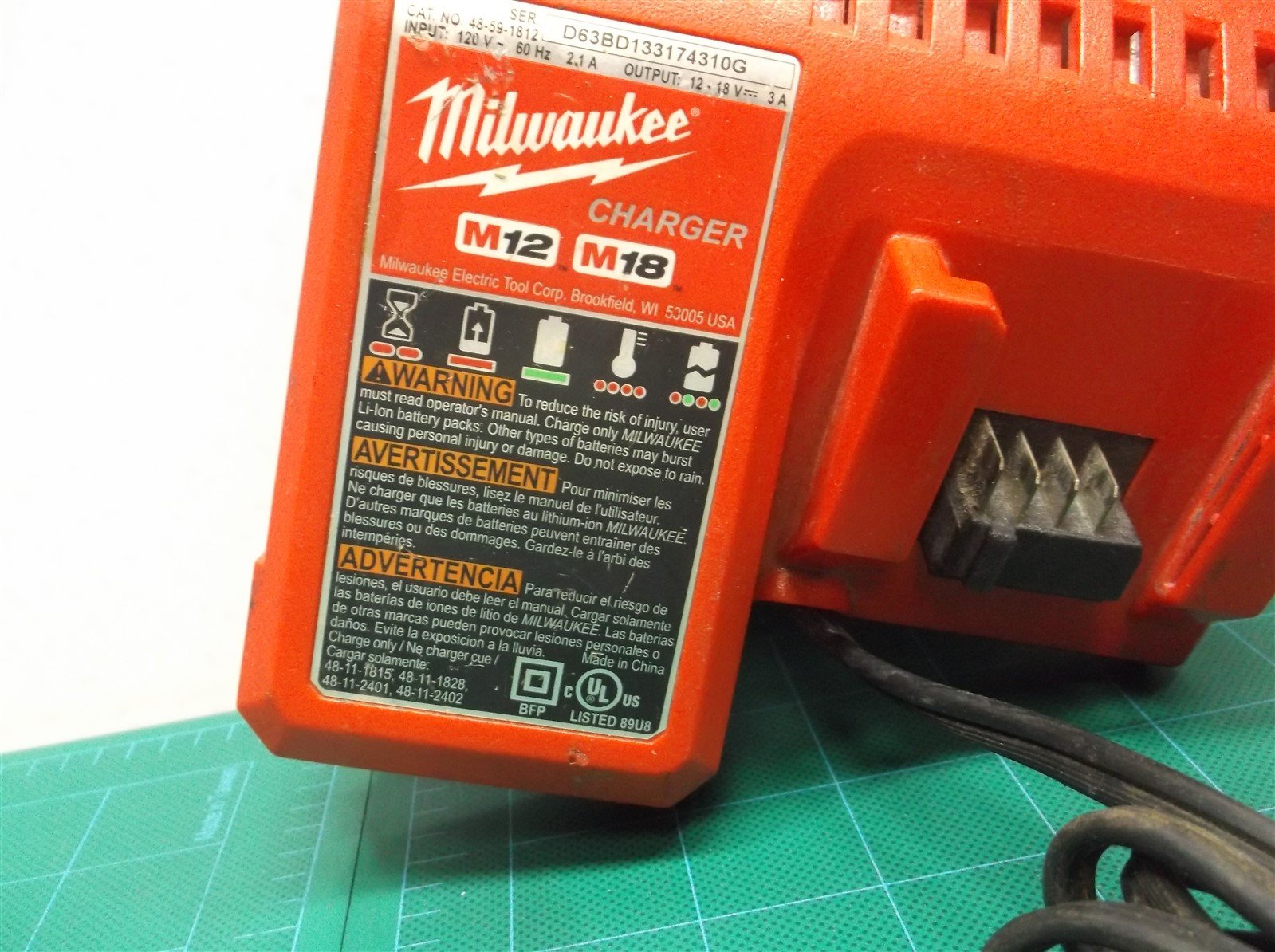 Milwaukee 48-59-1812 M12 M18 Charger