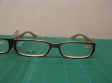 Lot of 2 JM New York reading glasses +3.00 navy blue & brown dg2