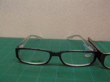 Lot of 2 JM New York reading glasses +3.00 navy blue & brown dg2