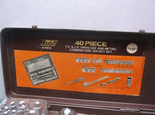 Ludell #4015 40 pieces missing 6" drive spinner handle SAE and metric socket set