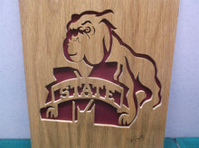 Mississippi state bulldog 8x10 cnc wood art MR1
