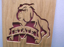 Mississippi state bulldog 8x10 cnc wood art MR1