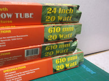 lot of 4 BUAB24 Agrobrite T12 20W 24 in Fluorescent Tubes